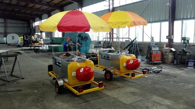 usa mobile hot dog cart with grill for sale