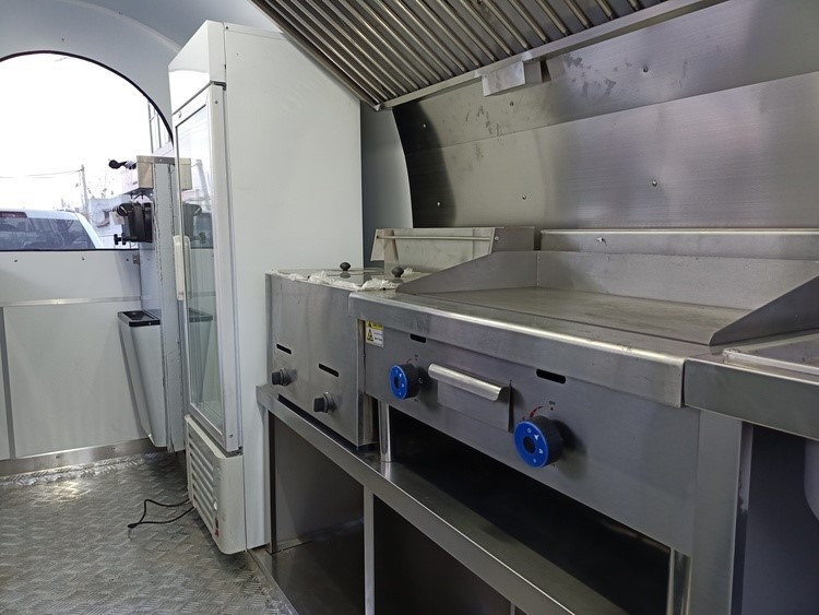 11ft fast food trailer with commercial cooking machines