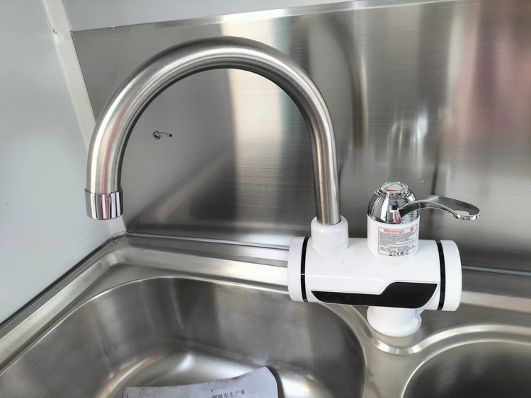 the water system of the breakfast food truck