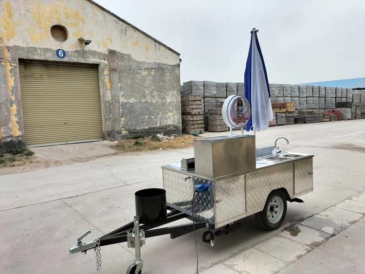 mobile hot dog cart with grill and fryer in Georgia