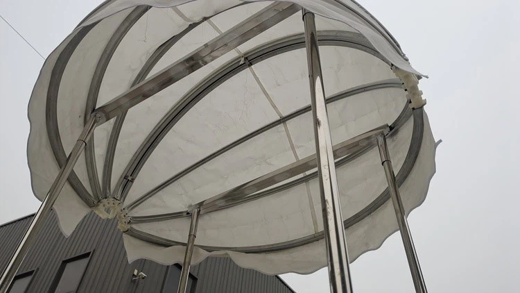 awning of the ice cream trike