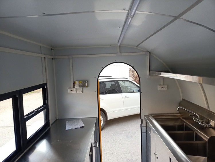 bubble tea trailer interior