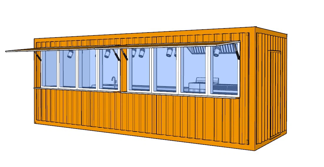 shipping container restaurant design