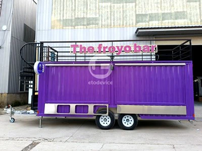 Double Deck Container Food Trailer